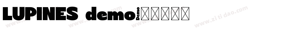 LUPINES demo字体转换